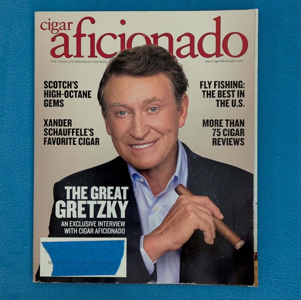 Cigar Aficionado Magazine Wayne Gretzky, Scotch, Xander Schauffele, Reviews